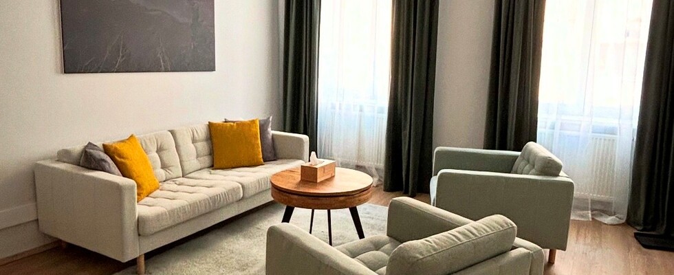 Vermiete tageweise einen 22m² großen, hellen und vollmöblierten Raum