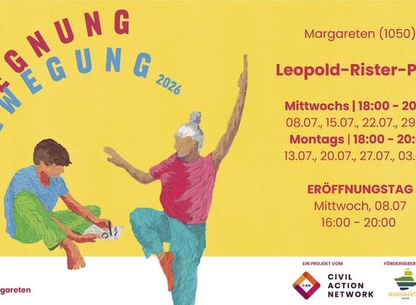 BEGEGNUNG DURCH BEWEGUNG 2026 - Kostenlose Bewegungsworkshops in Margareten