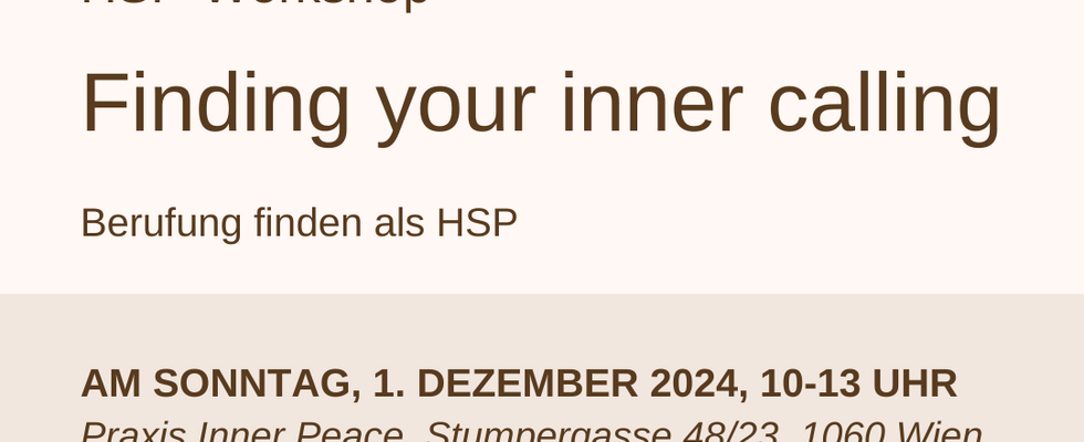 Finding your inner calling - Berufung finden als HSP