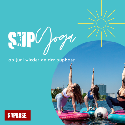 SUP YOGA an der Supbase 