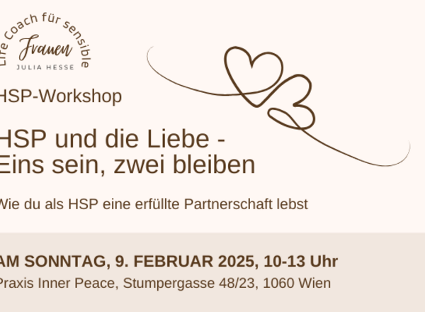 HSP und die Liebe - Eins sein, zwei bleiben (Workshop)