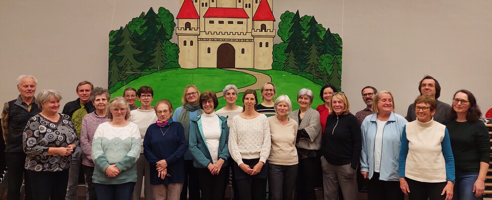 Chorprobe für unser nächstes Projekt (Orgelsolomesse von Mozart)