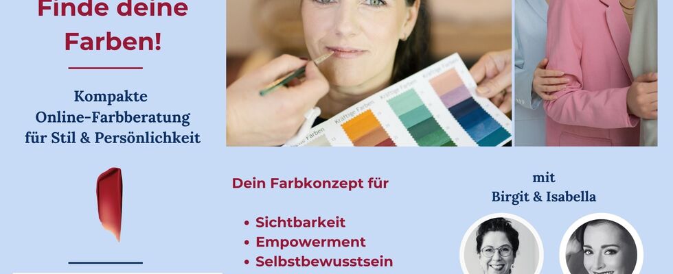 Finde deine Farben! Kompakte Online-Farbberatung für Stil & Persönlichkeit
