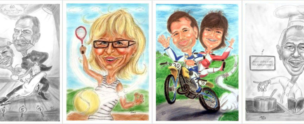 Zeichenstift Martin Veith - zeichnet für Sie Karikaturen nach Ihren Fotos