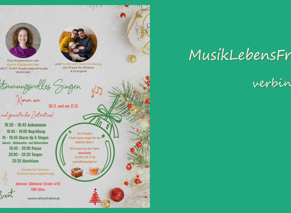 Stimmungsvolles Singen: Advent-, Weihnachts- und Winterlieder