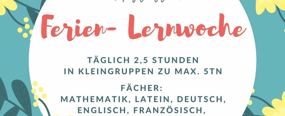 Lernwoche - Ferien