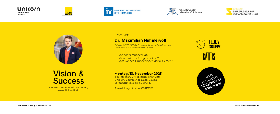 Vision & Success - Lernen von Unternehmer:innen, persönlich & direkt!