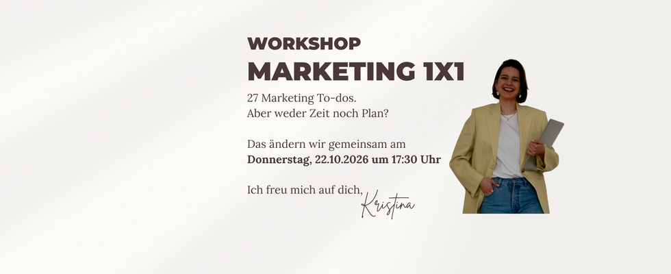 Workshop Marketing 1x1