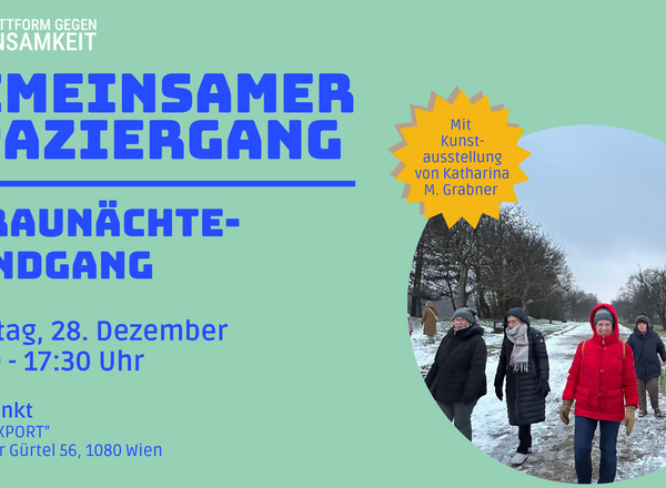 Gemeinsamer Spaziergang der Plattform gegen Einsamkeit