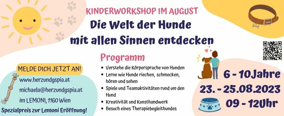Kinderworkshop "Die Welt der Hunde mit allen Sinnen entdecken"