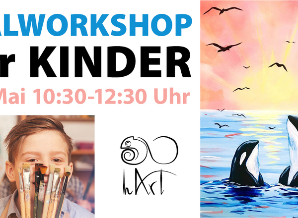 Malworkshop für Kinder - Schwertwal