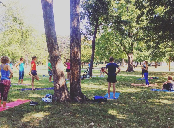 Outdoortraining im Heiligenstädterpark (Rothschildgarten)