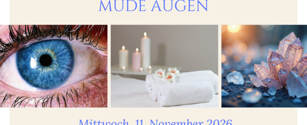 Entspannung für müde Augen - Augentraining