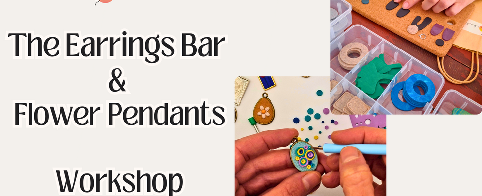 The Earrings Bar & Flower Pendants Workshop in Vienna (English)