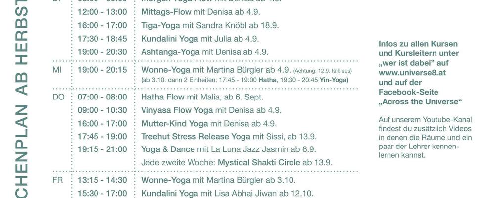 Yoga Klassen
