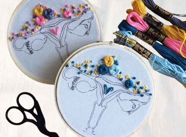 Feministische Stickrunde - Stitch your own Uterus