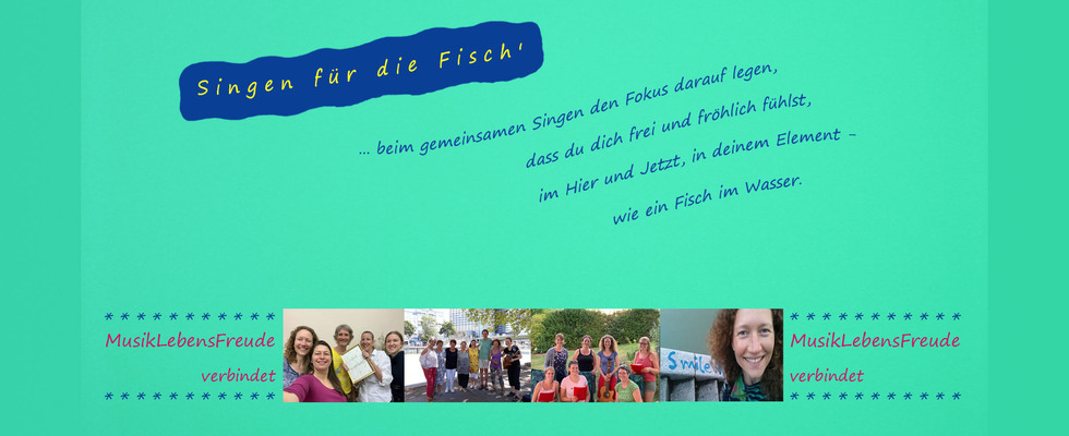 SINGEN FÜR DIE FISCH' - Frauentag-Special - Outdoor Singrunde - ENTFÄLLT LEIDER
