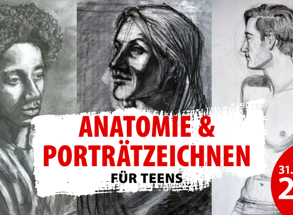 Anatomie & Porträtzeichnen für Teens - Sommercamp