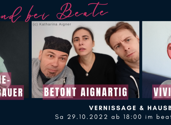 Ein Abend bei Beate - Vernissage I Hausband I Quatschen