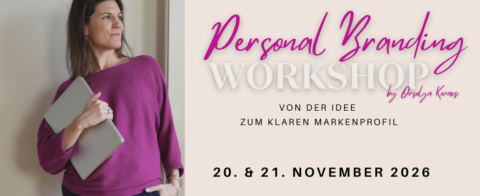 Personal Branding Workshop | von der Idee zum klaren Markenprofil