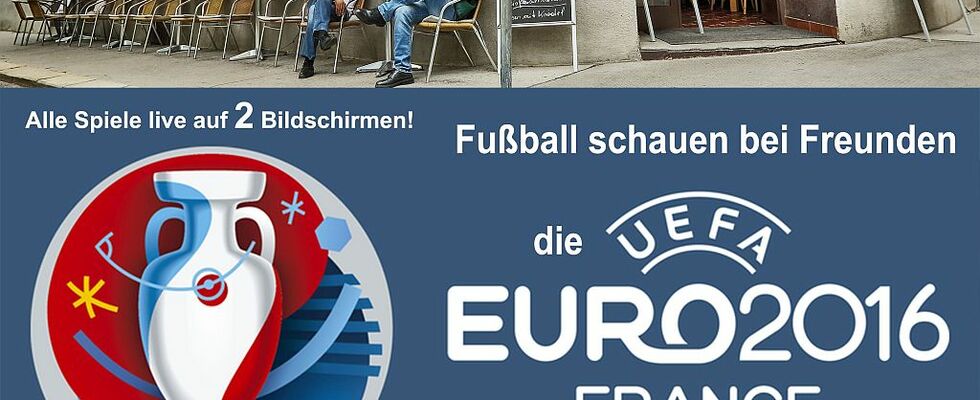 Fußball schauen bei Freunden