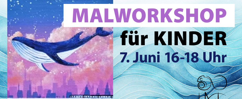 Malworkshop für Kinder - Wal Thema