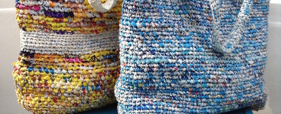 Upcycling im Werkbuchcafé – Verhäkel doch mal ein Plastiksackerl