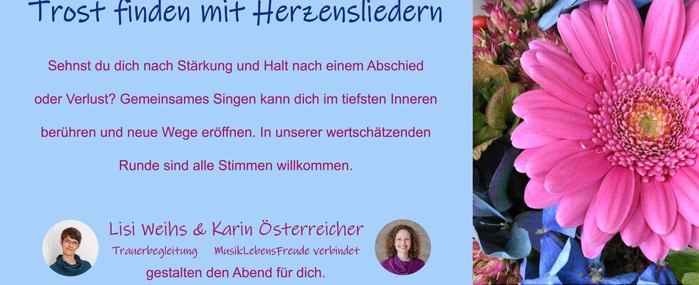 Trost finden mit Herzensliedern