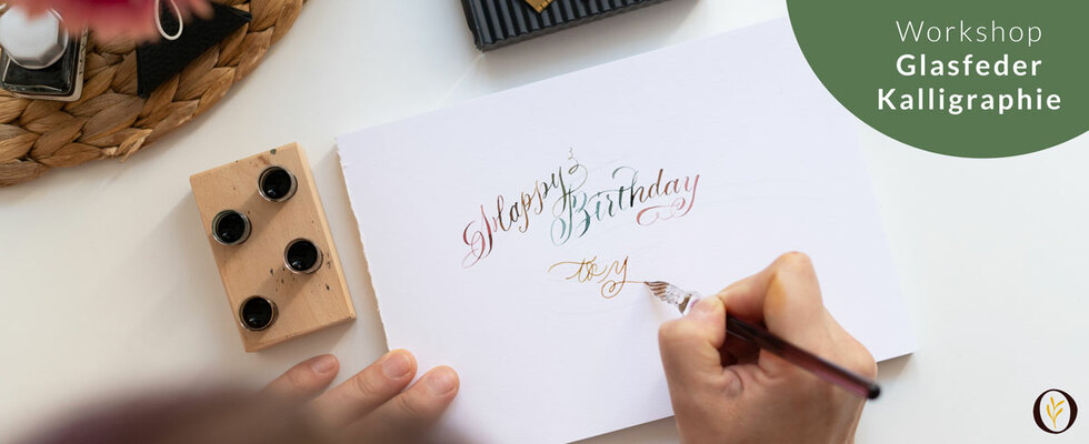 DIY-Workshop: Glasfeder-Kalligraphie