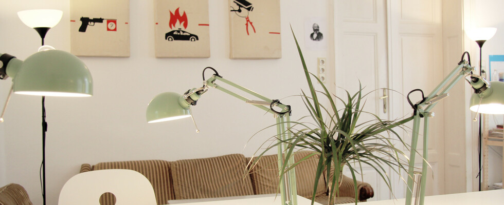 Schreibtischarbeitsplätze frei in Co Working Space 