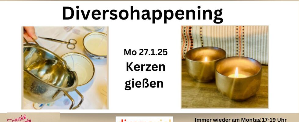 Diversohappening : Kerzen gießen