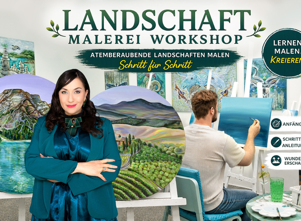 🎨 Acryl-Landschaften malen & Hugo trinken in Wien 🖌️ 3-Stunden Malkurs | Drink & Paint Workshop
