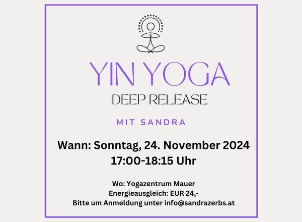 YIN YOGA DEEP RELEASE