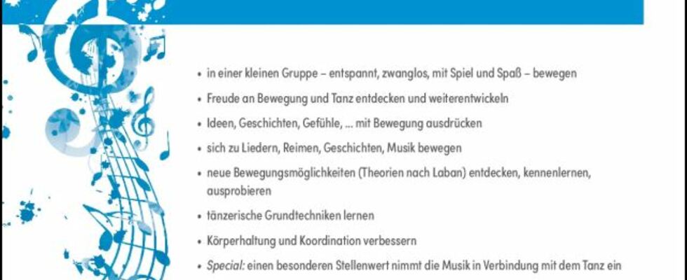 Kreativer Kindertanz - Schnupperstunde zum Kurs