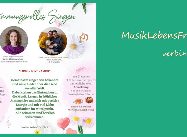 Stimmungsvolles Singen: Liebeslieder aus aller Welt