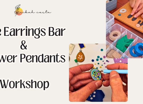 The Earrings Bar & Flower Pendants Workshop in Vienna (English)