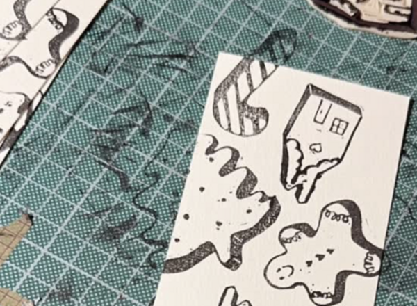 Cosy Lino - weihnachtliche Linolschnitte und Stempeldrucke