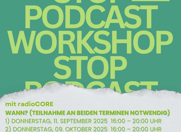 Podcast-Workshop gegen Partnergewalt mit StoP und RadioCORE