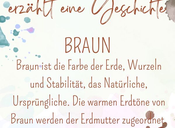Farbenspiel - was entdecke ich in Braun und Orange