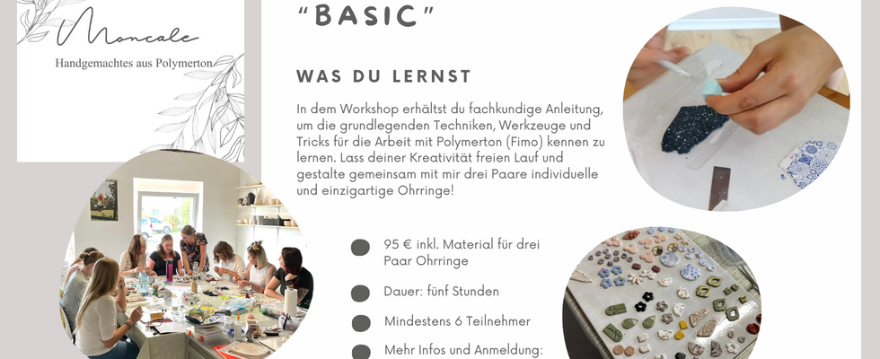Ohrringe aus Fimo selbst gestalten - Polymerton Workshop