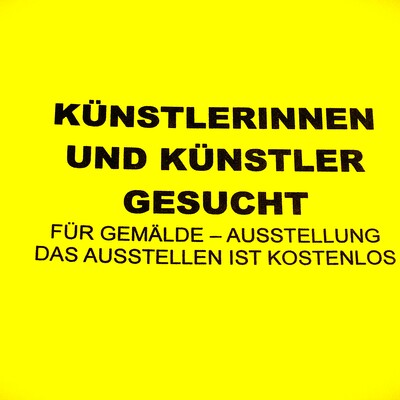 Zeitgenössische Künstlerinnen und Künstler gesucht!! 