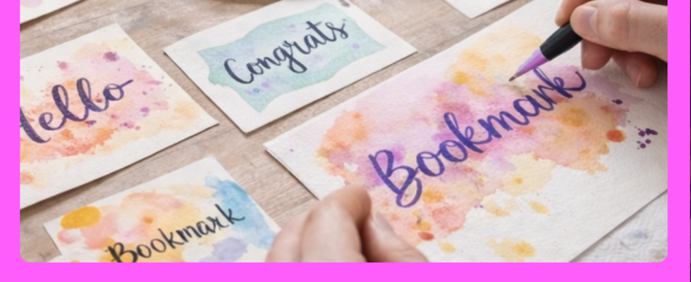 Aquarell Lettering Workshop x artsip
