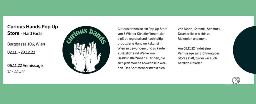 Curious Hands Pop Up Store 
