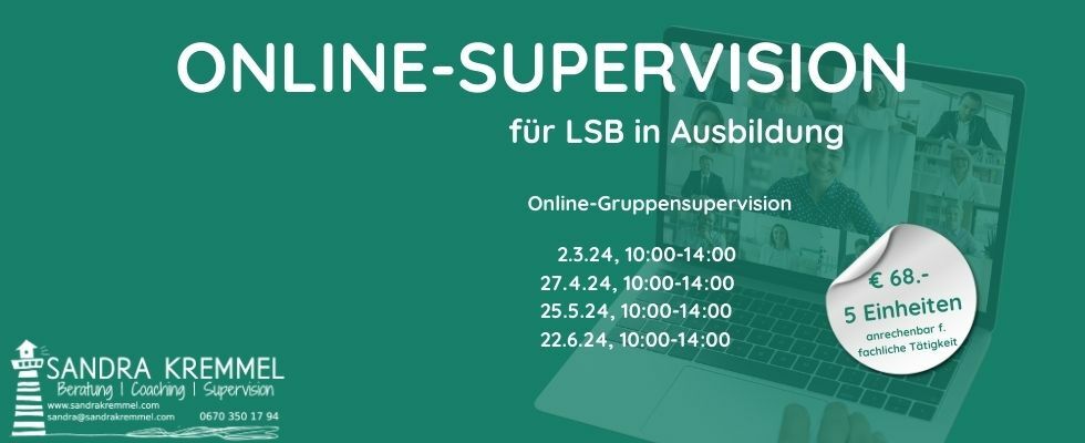 Online-Gruppensupervision für LSB in Ausbildung