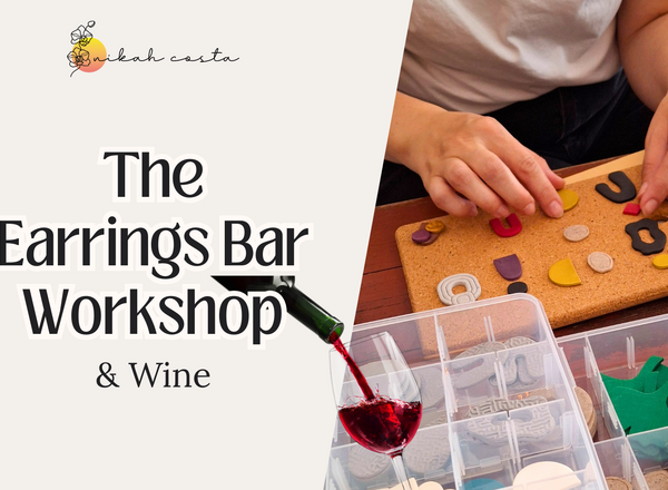 The Earrings Bar Workshop & Wine at Ocker Studio - in English