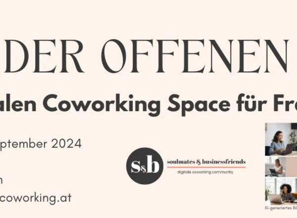 Tag der offenen Tür - digitaler Coworking Space für Frauen