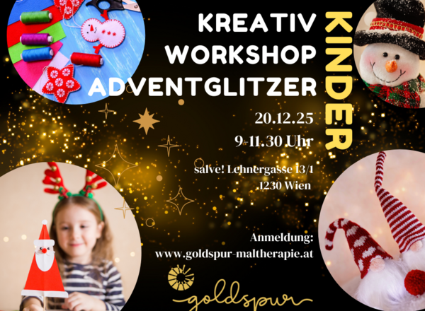 Kinder Kreativ Workshops ADVENTGLITZER 2025