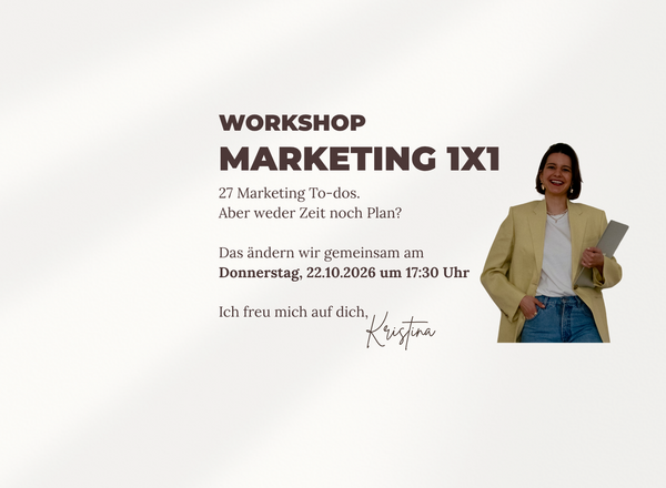 Workshop Marketing 1x1