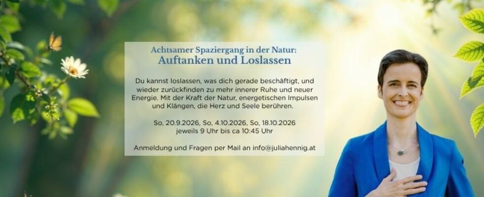 Achtsamer Spaziergang in der Natur