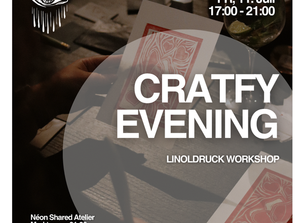 Crafty Evening - Linoldruck Workshop im Néon Shared Atelier